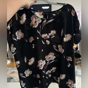 Halogen blouse floral print